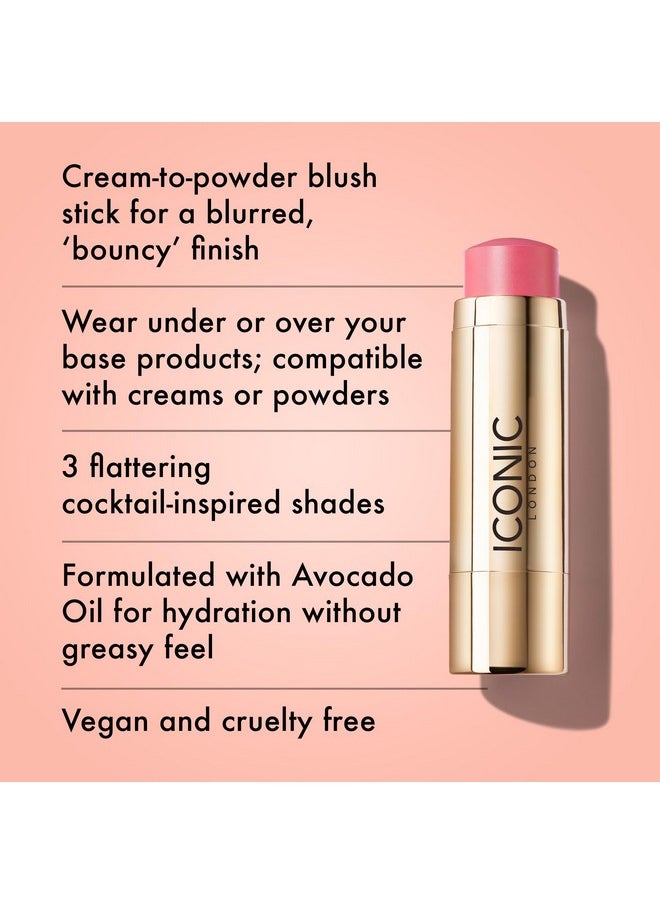 ICONIC LONDON Blurring Blush Stick | Seamless Blending, Matte Finish, Cruelty-Free, Vegan Makeup, Cosmo (Mauve)  - Image 2
