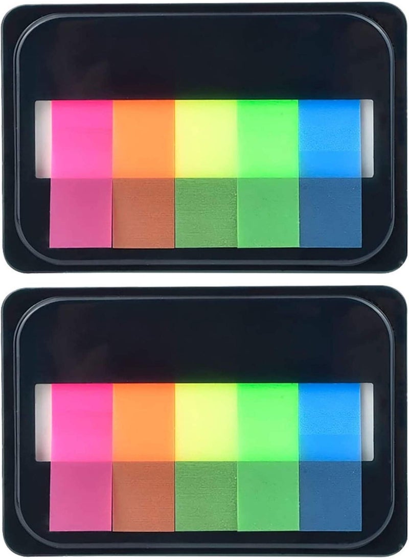 Y&D - Page Markers Sticky Index Tabs 2 Pcs, Flag Self Adhesive, Notes for Marking and Highlighting Writable, Repositionable, Durable - Image 1