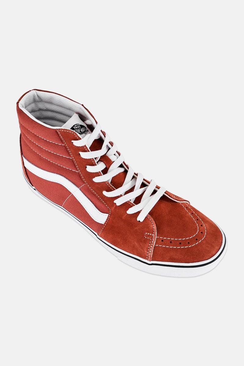 VANS Men Sk8 Hi Lace Up Outdoor Sneakers Shoes, Rust Brown - Image 1