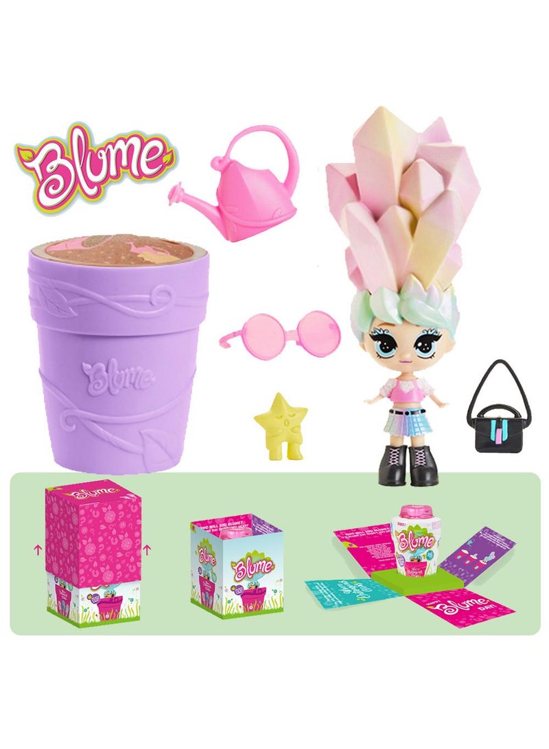 بلومي سقي وعاء الزهور مفاجأة دمية أعمى مربع لعبة فتاة بلوم - Image 2