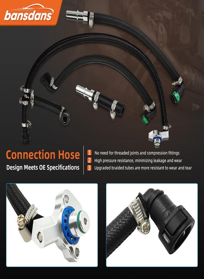 bansdans 7031190 Upgraded Braided Edition CP4 Disaster Prevention Kit Fit for 2011-2022 Ford F250 F350 F450 F550 Super Duty with 6.7L Powerstroke, CP4 Prevention Bypass Replace #CP4-6.7F-BP-G2.1 - Image 5