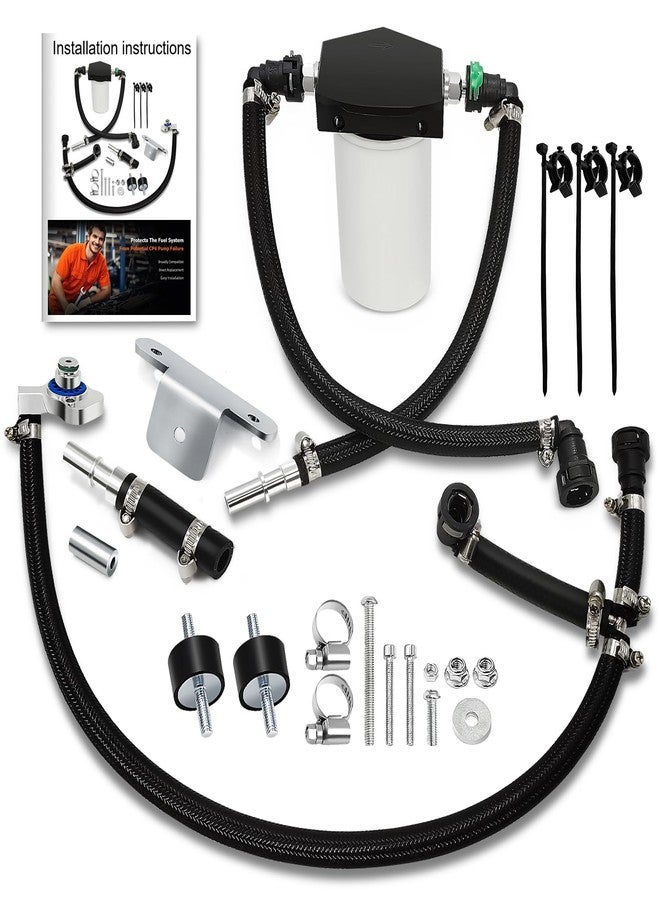 bansdans 7031190 Upgraded Braided Edition CP4 Disaster Prevention Kit Fit for 2011-2022 Ford F250 F350 F450 F550 Super Duty with 6.7L Powerstroke, CP4 Prevention Bypass Replace #CP4-6.7F-BP-G2.1 - Image 1