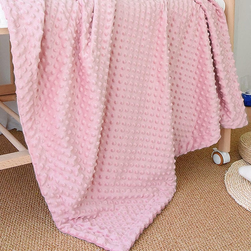 CREVENT Cozy Soft and Warm Sherpa Baby Blanket for Infant Toddler's Crib Cot Stroller Gift for Baby Girls All Season Use(30"X40" Pink Dot) - Image 5
