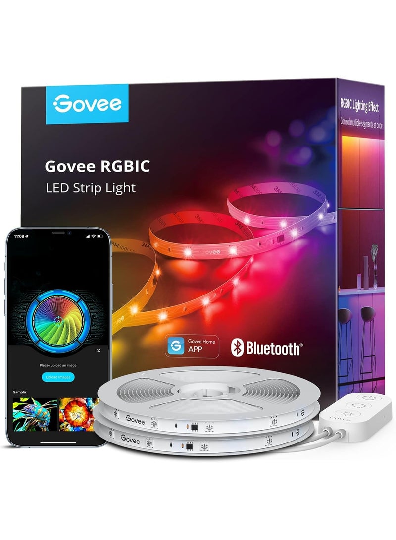 Govee 65.6ft RGBIC LED Strip Lights, LED Lights for Bedroom, APP Control | DIY Multiple Colors on One Line, Color Changing Lights for Home Decor, Bluetooth Strip Lights with APP Control - Image 1