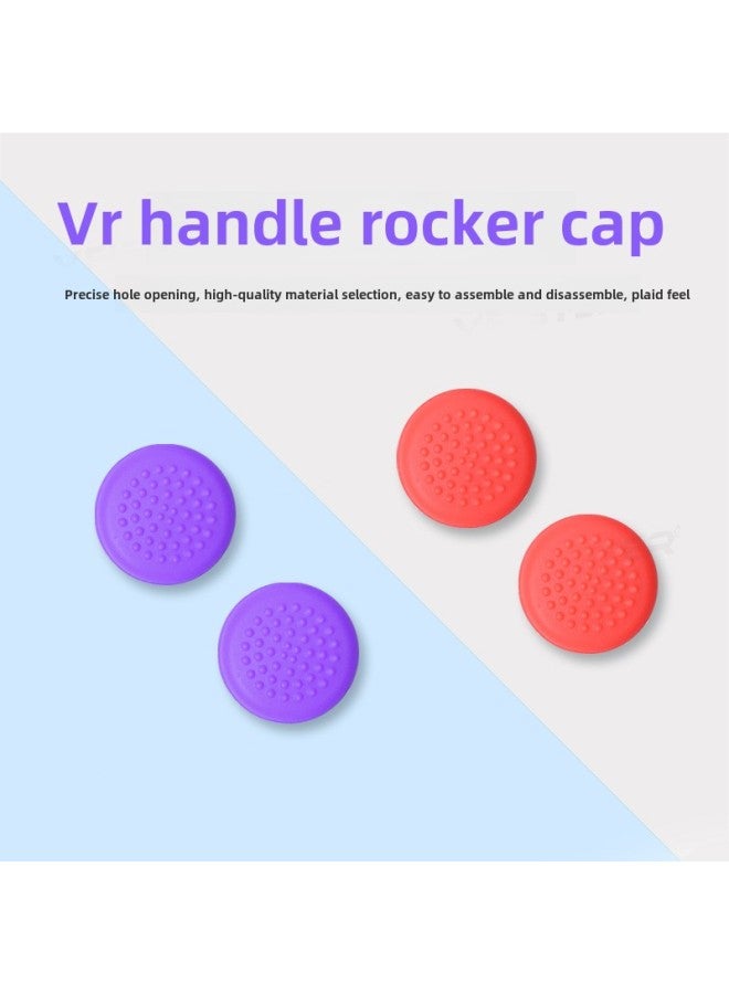 Oculus Quest 2/quest 2 Handle Rocker Cap VR Accessories Silicone Shell Silicone Anti-slip Pico-Product Color:VR2 Brown White (1 Rocker Cap Price)  - Image 3