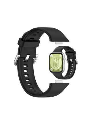 Silicone Strap Compatible with Huawei Watch Fit 5/Fit 5 Pro/Fit 4/Fit 4 Pro Strap, Elastic Silicone Watchband Sport Replacement Soft Band for Huawei Watch Fit 3 Band Smartwatch Watch Bracelet - view 3