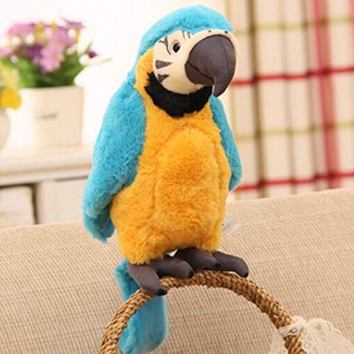 Levenkeness Macaw Parrot Plush Blue Bird Stuffed Animal Plush Toy Doll Gifts for Kids 98 - Image 5
