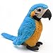Levenkeness Macaw Parrot Plush Blue Bird Stuffed Animal Plush Toy Doll Gifts for Kids 98 - Image 2