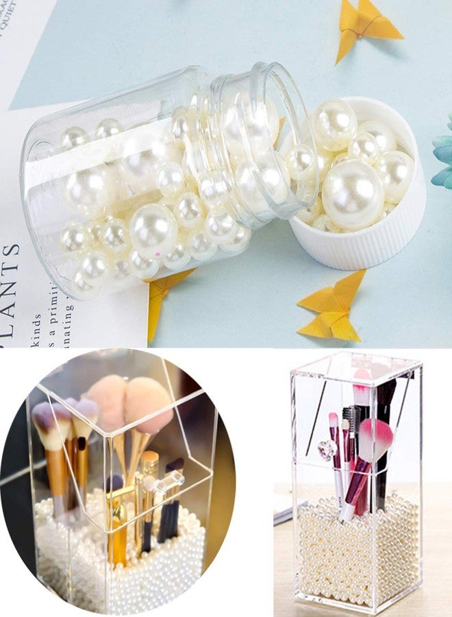 Cymtoo Lifestyle-cat 104pcs Mixed Size Pearls Beads No Holes 8mm, 14mm, 20mm Pearls for Vase Filler, Table Scatter, Wedding, Birthday Party, Home Decoration (Ivory) - Image 3