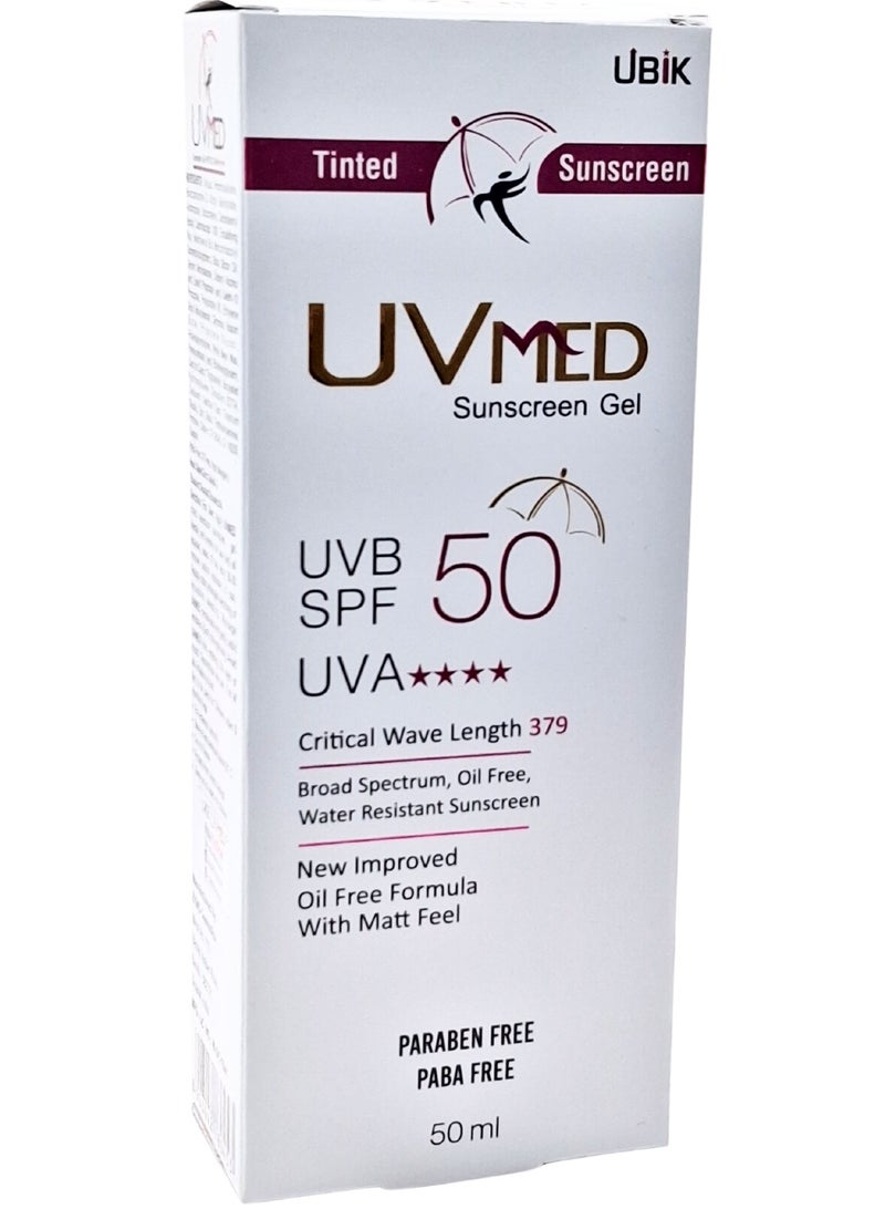 Uvmed Sunscreen Gel Spf-50 50Ml