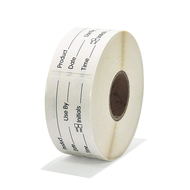 L LIKED 500 Stickers Use by 1 x 2 Inch Dissolvable Food Storage Labels for Containers - Image 2