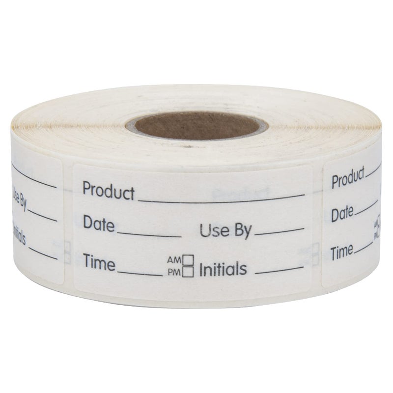 L LIKED 500 Stickers Use by 1 x 2 Inch Dissolvable Food Storage Labels for Containers - Image 1