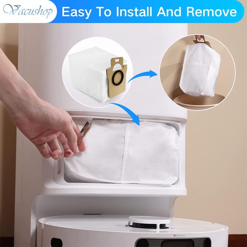 VACUSHOP أكياس غبار بديلة لدريمتيك L10s ألترا: إكسسوارات وقطع مكنسة روبوت، 8 قطع - Image 5