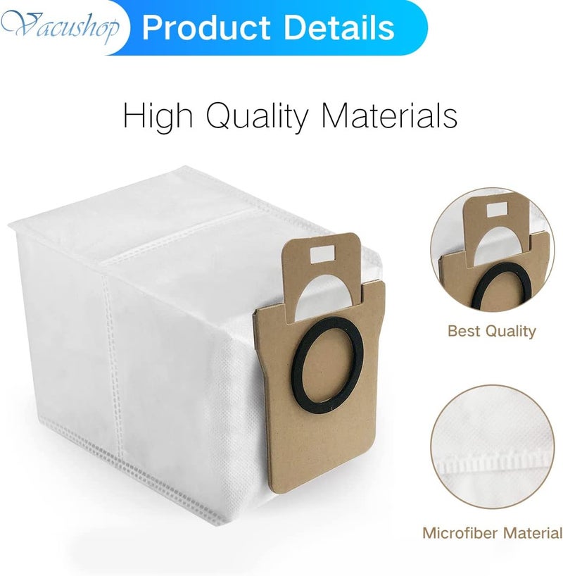 VACUSHOP أكياس غبار بديلة لدريمتيك L10s ألترا: إكسسوارات وقطع مكنسة روبوت، 8 قطع - Image 4