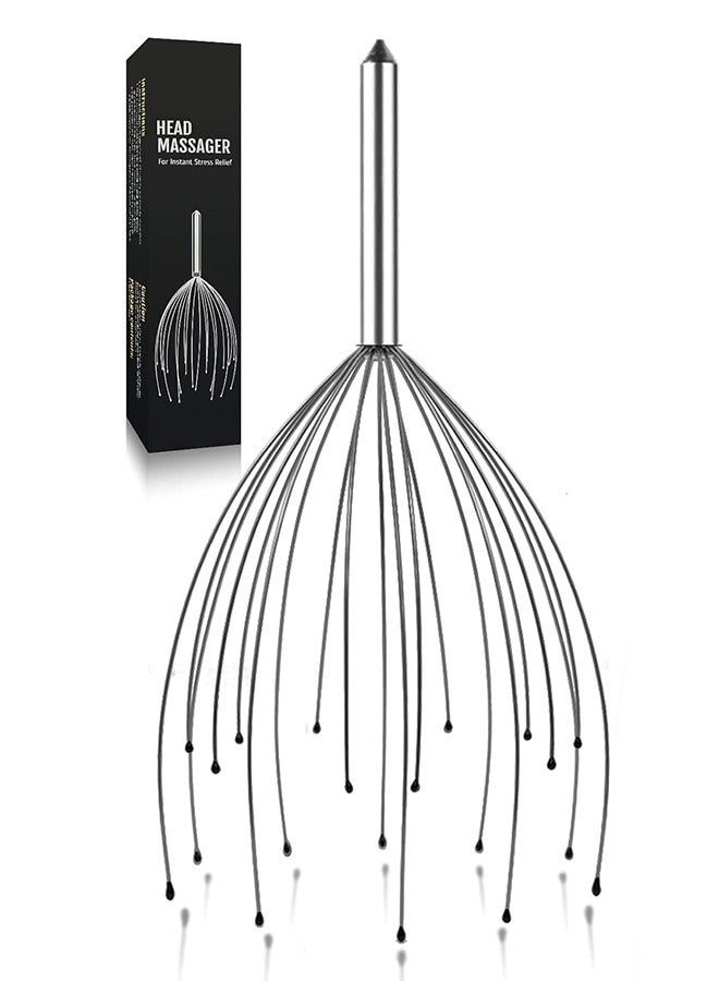 general Head Massager Scalp Massager 20 Fingers Handheld Head Massager Scalp Stress Relax for Deep Relaxing, Stress Relief and Hair Stimulation - Image 1