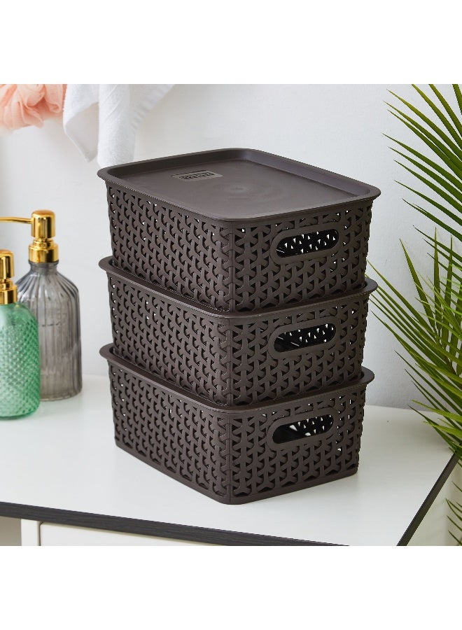 Home Box 6-Piece Storage Basket With Lid - Image 2