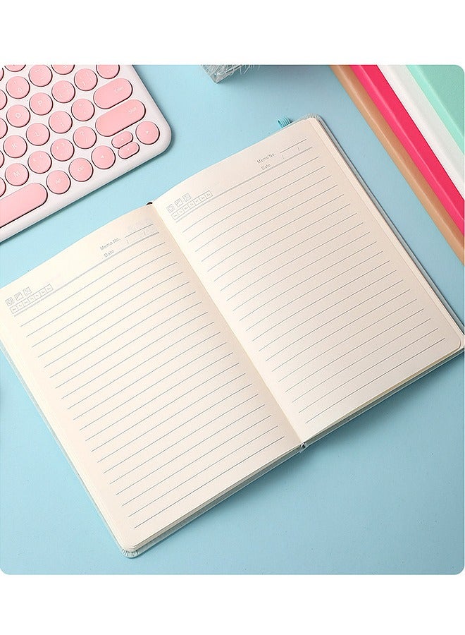 WooFree 2 Pcs Hardcover Lined Notebooks A5 Writing Pads Black - Image 3