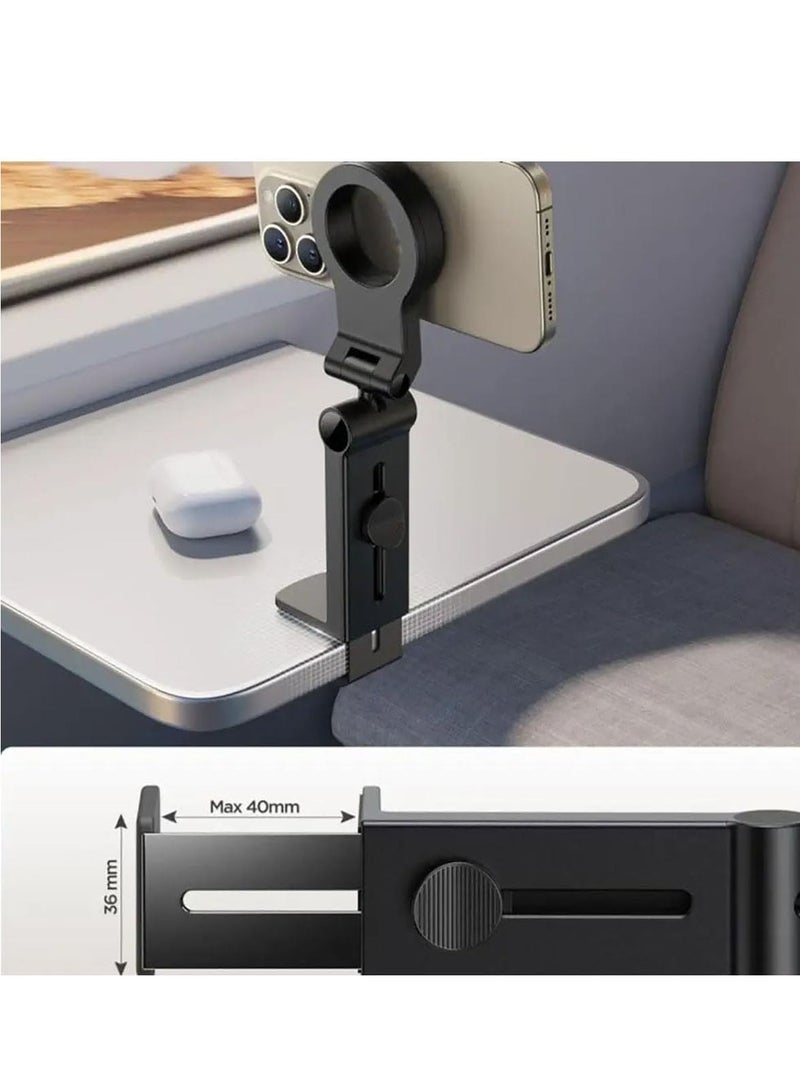 ELTRAZONE Magnetic Car Phone Mount – Flexible 360° Rotation Airplane Mount for iPhone 15 Pro Max, Universal Travel Essential, Hands-Free Holder for Cars with Easy Installation - Image 3
