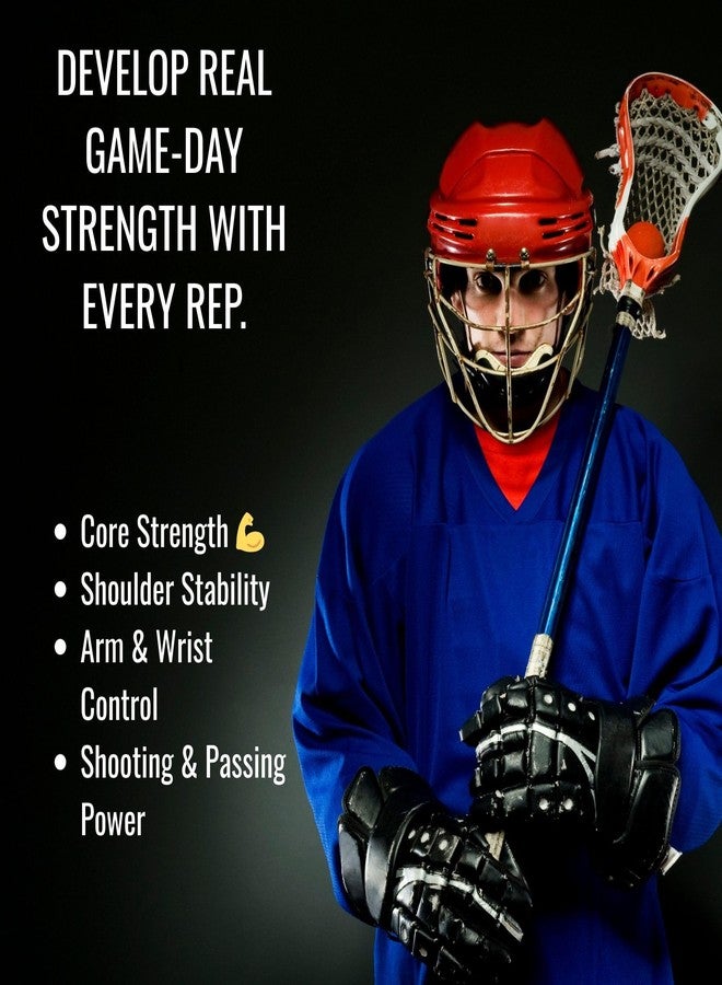 B-Lax Blast Lacrosse Resistance Band for Arm & Shoulder Strength - Increase Shot Power & Throwing Velocity - Fits All Players - Image 4