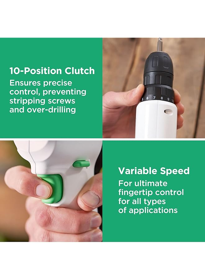 BLACK+DECKER Drill Kit 12V With 80 Pc Accessories 12.5 Storage Eco Toolbox Revdd12Astb Gb - Image 3