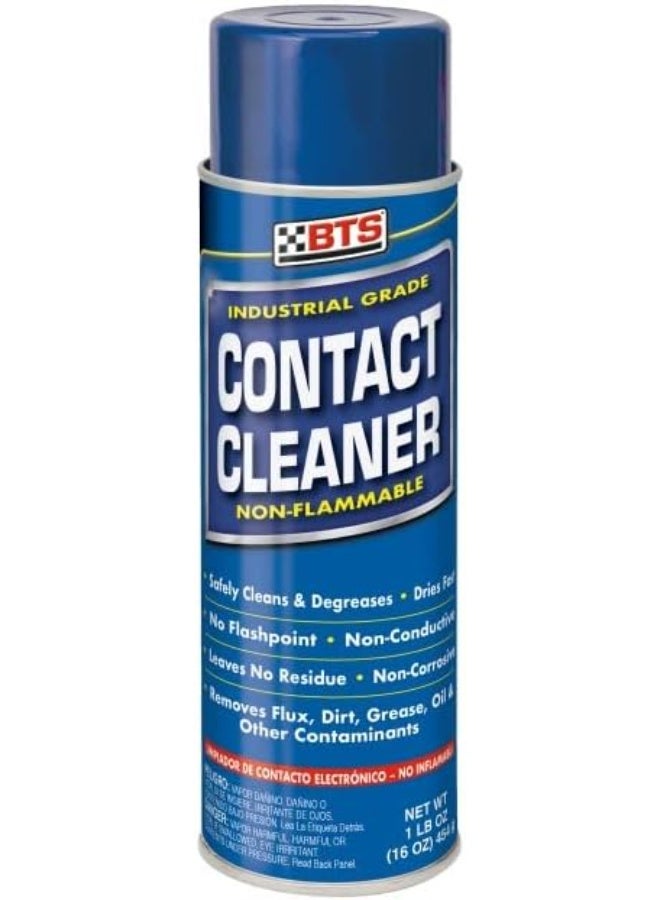 BTS Contact Cleaner – Non‑Flammable & Plastic Safe, 16 oz (454 g) | Electronic Parts & Electrical Cleaner - Image 1
