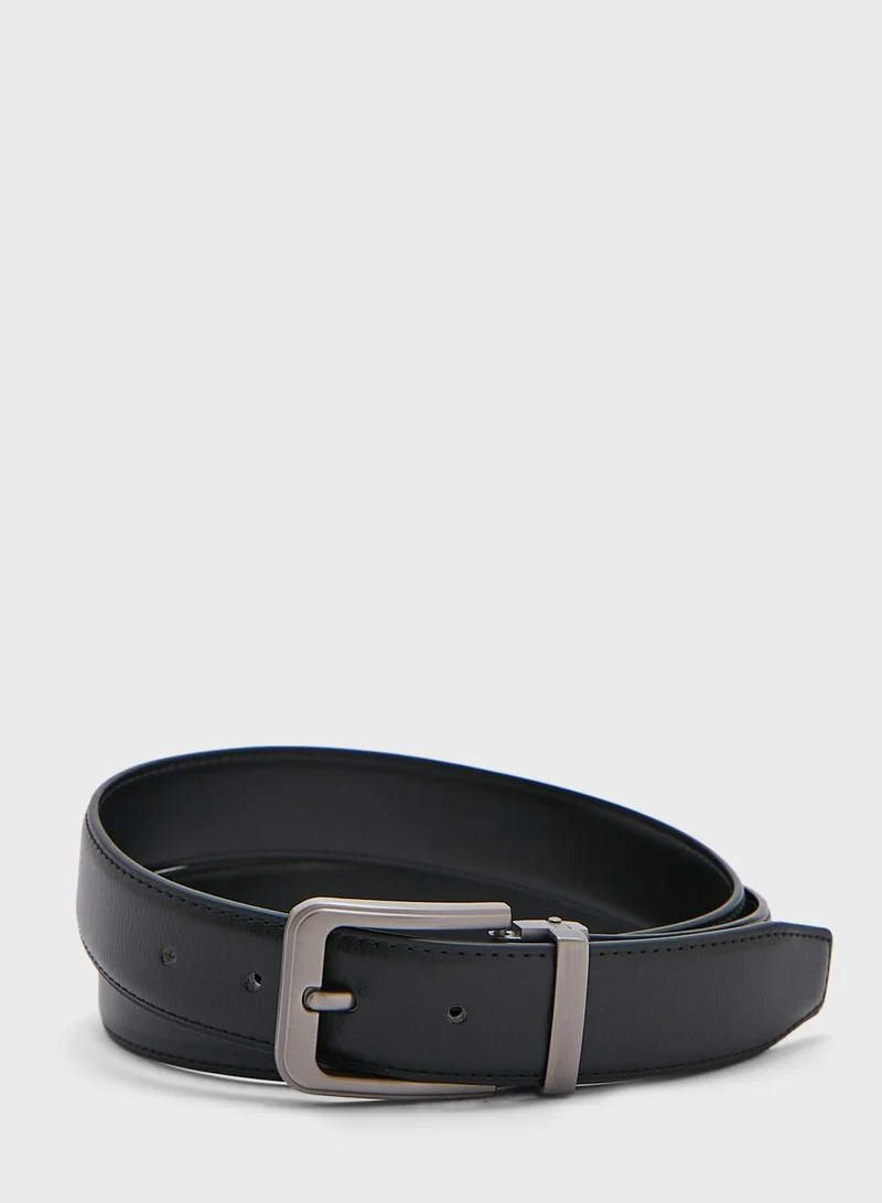 Robert Wood Faux Leather Formal Belt