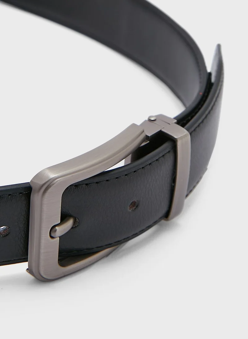 Robert Wood Faux Leather Formal Belt