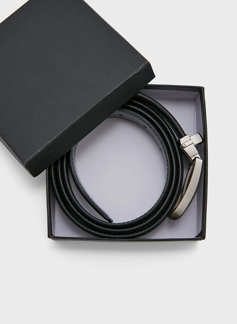 Robert Wood Faux Leather Formal Belt