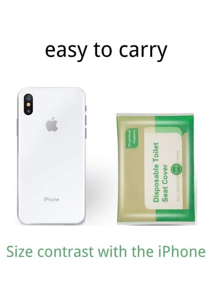 Loquat 100 Flushable Toilet Seat Covers, Dissolve in water, Individually wrapped for travel, potty training, etc. (10 resealable packs of 10) - Image 2