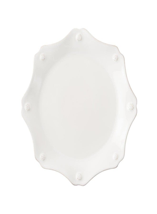 Juliska Berry & Thread Scallop Dessert Salad Plate - Whitewash - Image 1