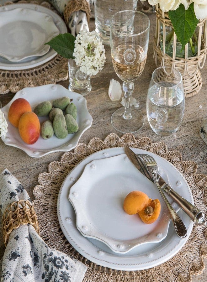 Juliska Berry & Thread Scallop Dessert Salad Plate - Whitewash - Image 4