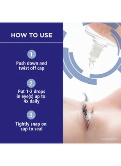 Rohto All-in-One Multi-Symptom Cooling Eye Drops, All-in-One Astringent, Lubricant & Redness Reliever Eye Drops for Irritated, Dry, Burning, Watery, Itchy, Red, Gritty Eyes, 0.4 fl oz Bottle  - Image 5