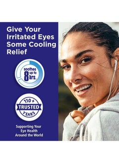 Rohto All-in-One Multi-Symptom Cooling Eye Drops, All-in-One Astringent, Lubricant & Redness Reliever Eye Drops for Irritated, Dry, Burning, Watery, Itchy, Red, Gritty Eyes, 0.4 fl oz Bottle  - Image 3