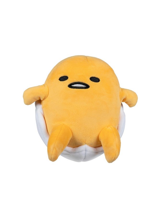 Hello Kitty and Friends - 8” Gudetama Squishy Plush Relaxing in an Egg Shell - Officially Licensed Sanrio Product by Jazwares - Ages 6+ - Image 1