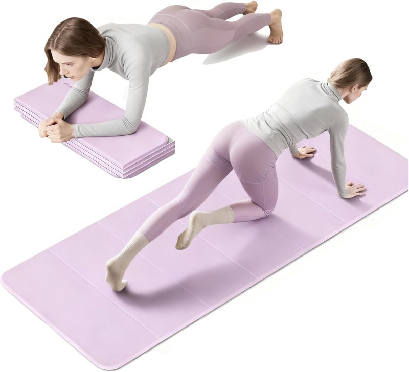NIUB Foldable Fitness Yoga Mat - Extra Thick Non-Slip TPE - 75x26 Inches - Portable for Yoga, Pilates & Home Workouts - Image 1