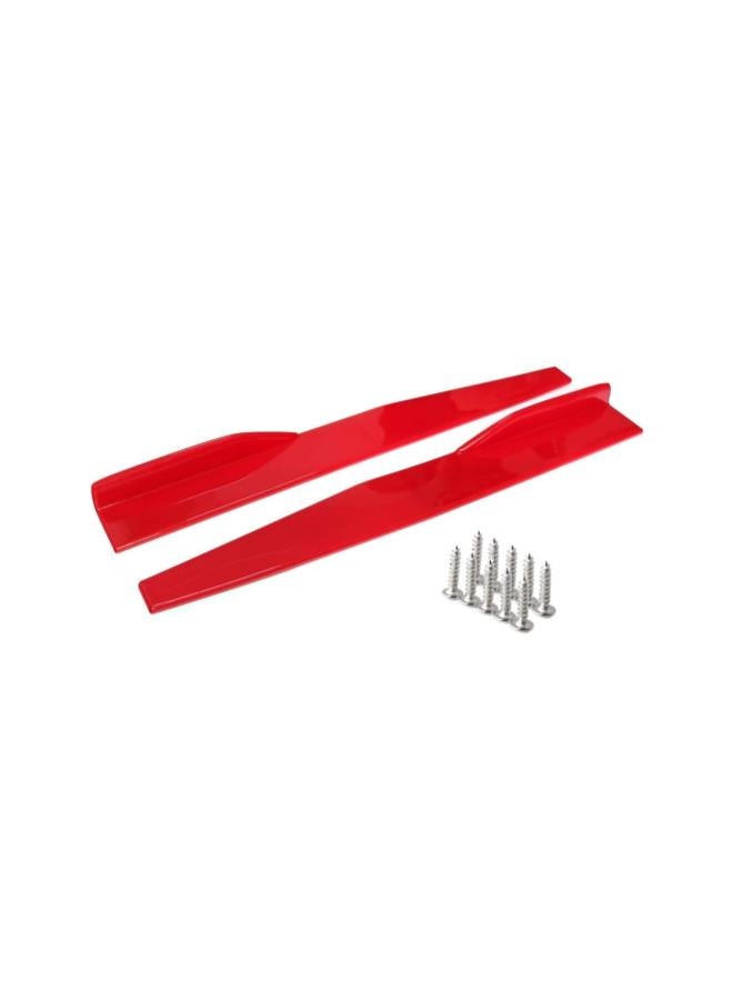 Generic 2PCs Universal Car Body Styling Side Skirt Rocker Splitters Winglet Wings Canard Diffuser - Image 2