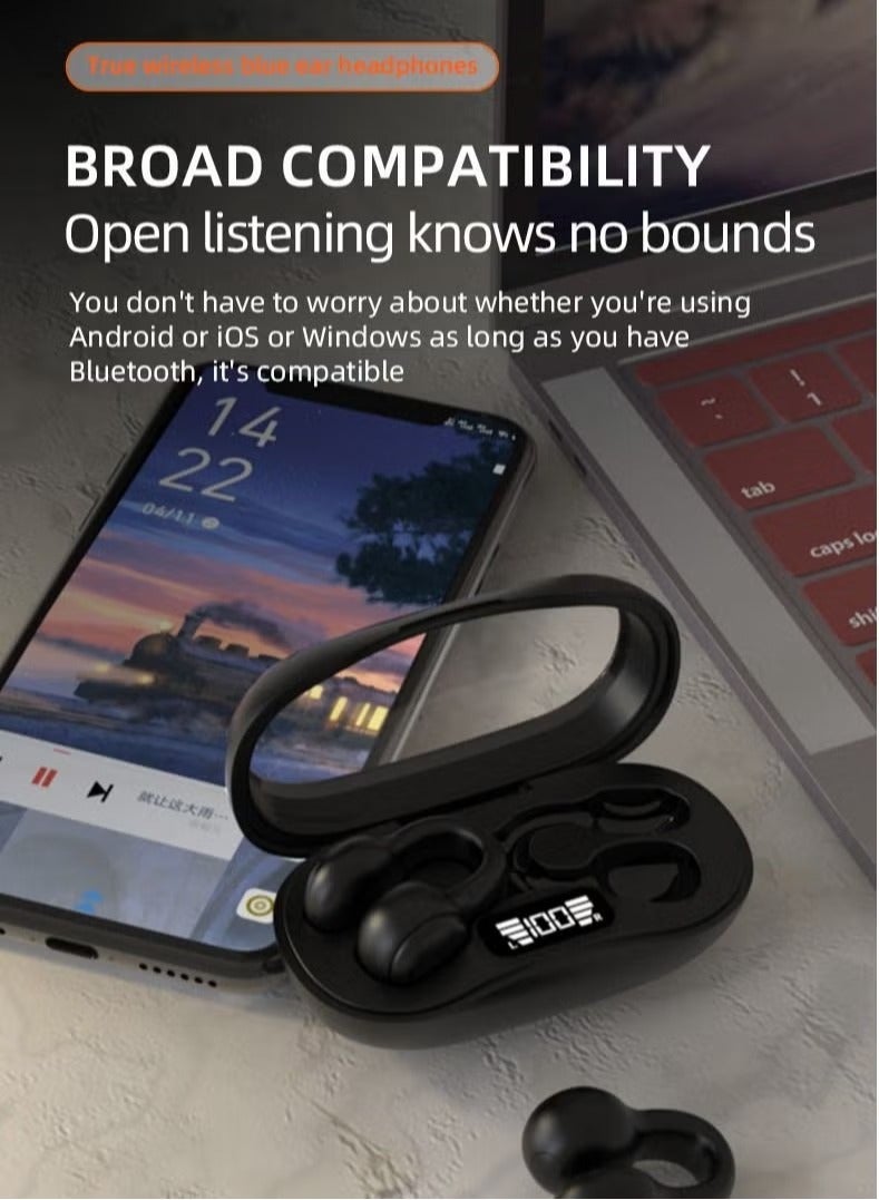 SAB Wireless Bone Conduction Sports Headphones Clip-on Ear Bluetooth Sport Headset - Image 5