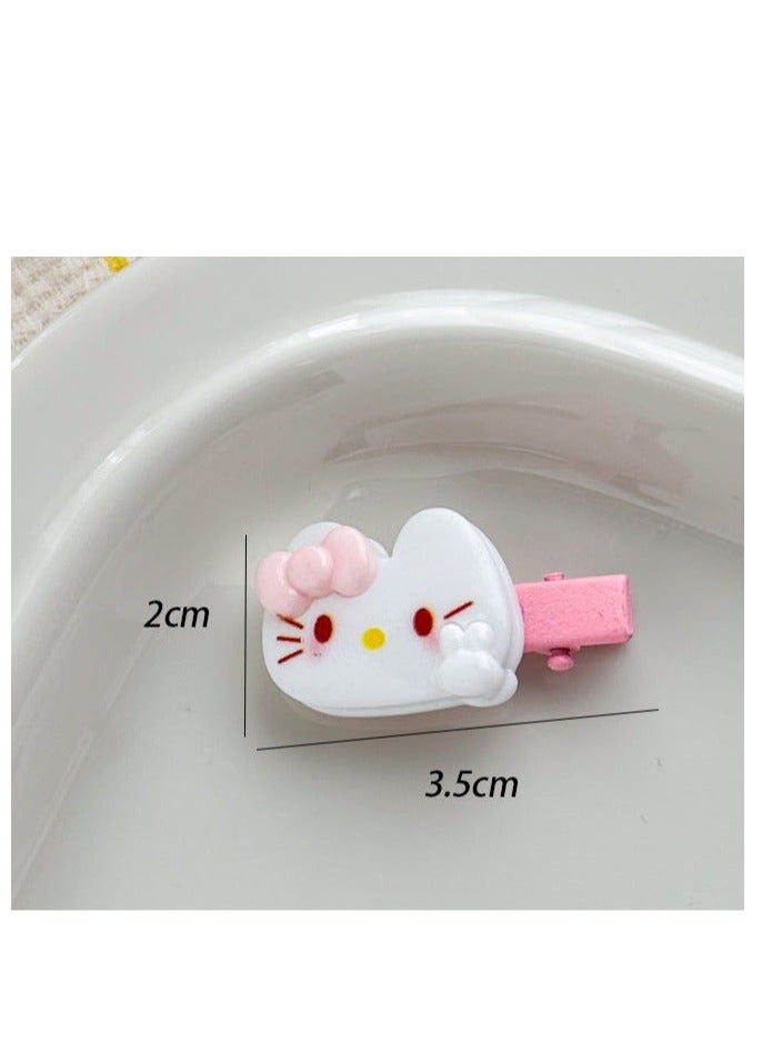 5 قطع من مشابك شعر الحيوانات اللطيفة، مشابك شعر عصرية مع دبابيس غير قابلة للانزلاق للفتيات والأطفال والمراهقين والأطفال الصغار - Image 2