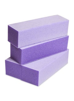 Karlash Karlash 10 PCS Nail Buffer Sanding Block Polisher Buffing File 100/180 (Purple White)  - Image 2
