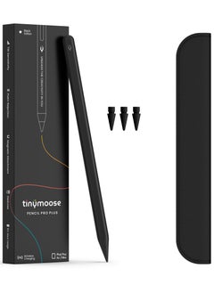 TinyMoose 2nd Generation Active Digital Stylus Pen Pencil Pro Plus with Wireless Charging For Apple iPad Pro 11/12.9, iPad Mini 6, iPad Air 3/4/5 - Made for iPad Models 2023 and Below - Black Edition  - Image 2