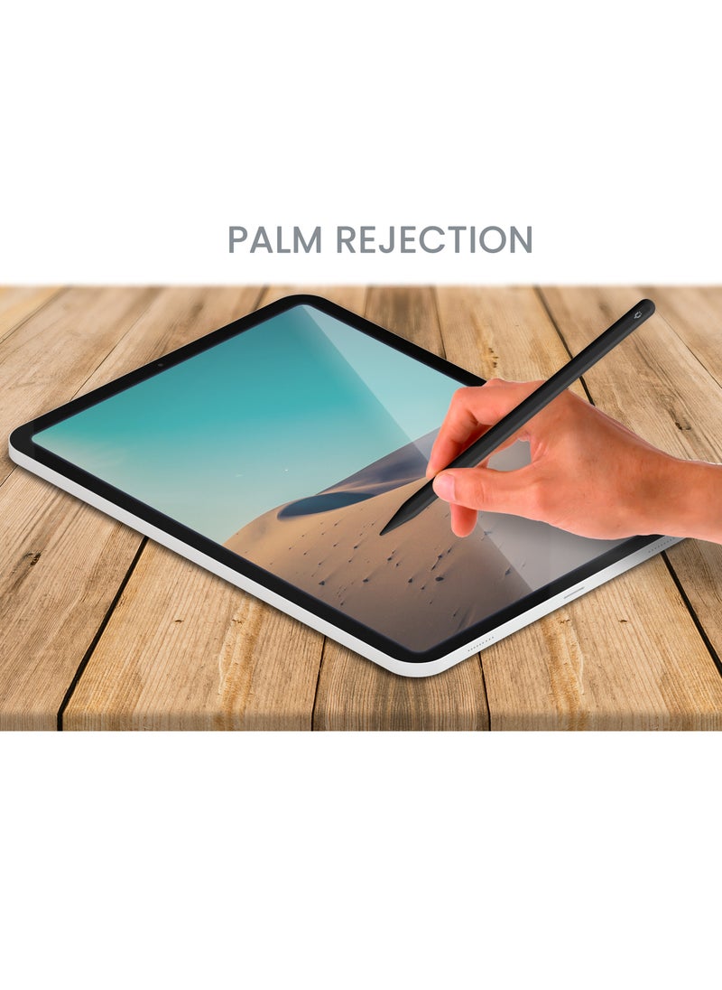 TinyMoose - 2nd Generation Active Digital Stylus Pen Pencil Pro Plus with Wireless Charging For Apple iPad Pro 11/12.9, iPad Mini 6, iPad Air 3/4/5 - Made for iPad Models 2023 and Below - Black Edition - Image 1