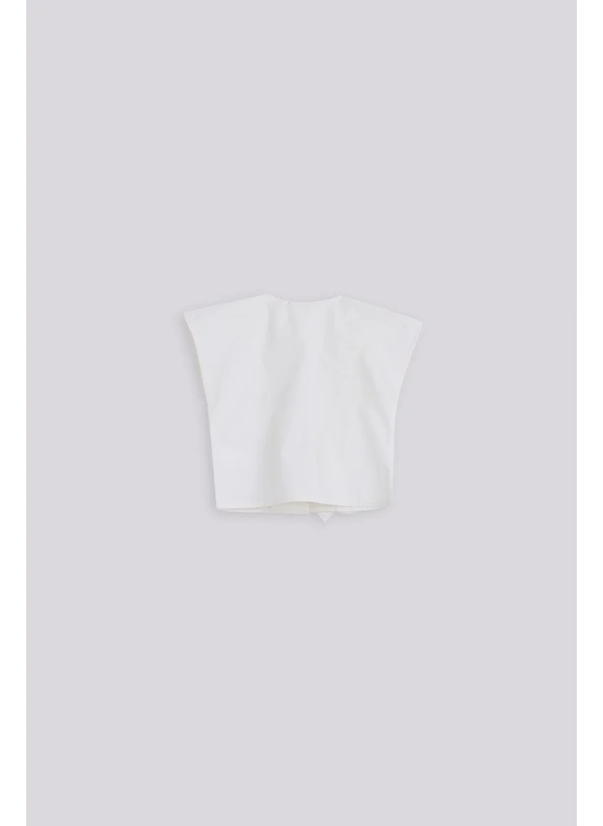 جي بي بيبي Bg Store Baby Girl White Blouse