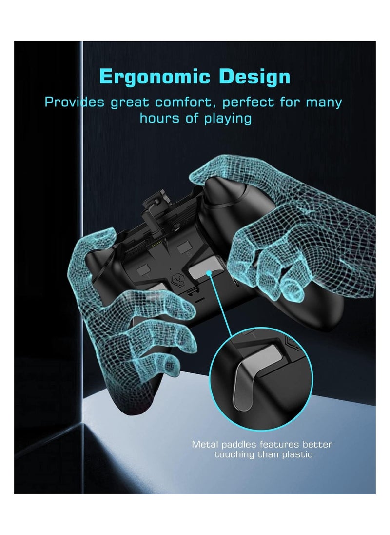 SYOSI - Controller Paddles for Xbox Series S / X Controller, Paddles with Memory Function 2 Metal Back Buttons 3.5mm Audio Jack for  Xbox Series S / X Controller (Not for Xbox One Controller) - Image 1