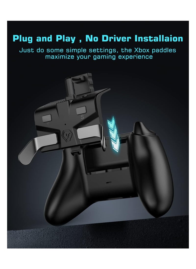 SYOSI - Controller Paddles for Xbox Series S / X Controller, Paddles with Memory Function 2 Metal Back Buttons 3.5mm Audio Jack for  Xbox Series S / X Controller (Not for Xbox One Controller) - Image 1