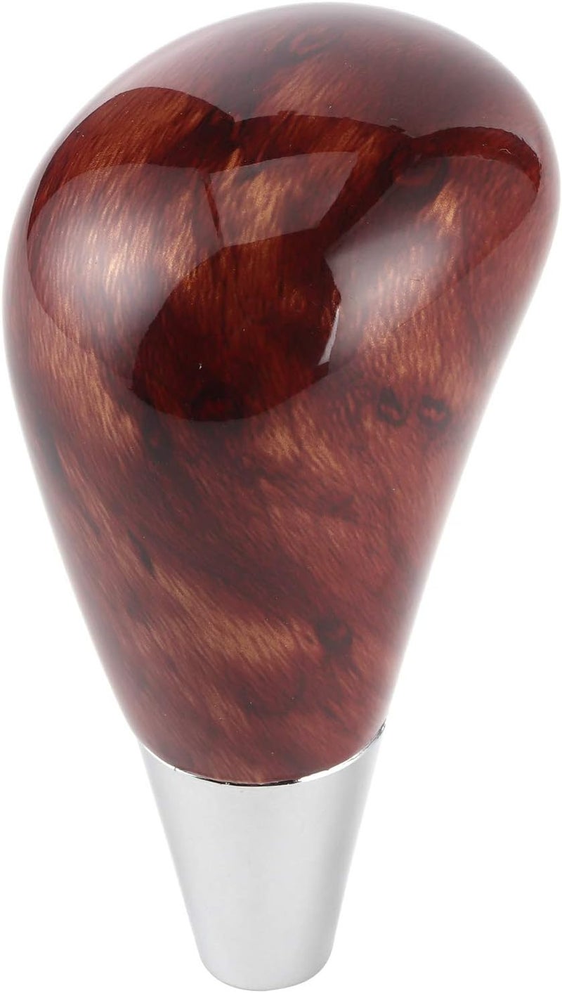 Gear Shift Knob for ES240/250/300/350 2005-2014, Car Gear Shifter Head, Mahogany Shift Knob with Ergonomic Design, Direct Fit Replacement Gear Lever for Crown Alphard Vellf (All mahogany) - Image 2