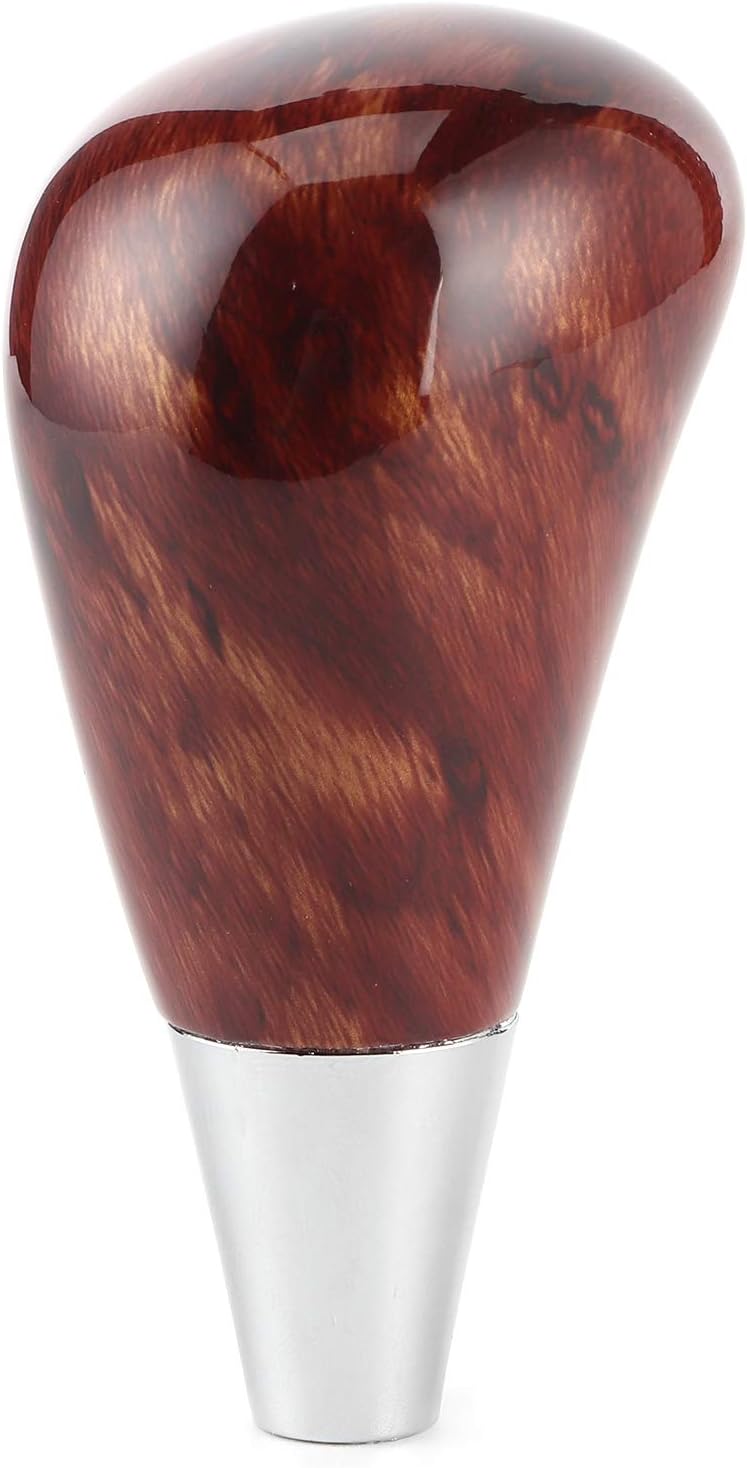 Gear Shift Knob for ES240/250/300/350 2005-2014, Car Gear Shifter Head, Mahogany Shift Knob with Ergonomic Design, Direct Fit Replacement Gear Lever for Crown Alphard Vellf (All mahogany) - Image 5