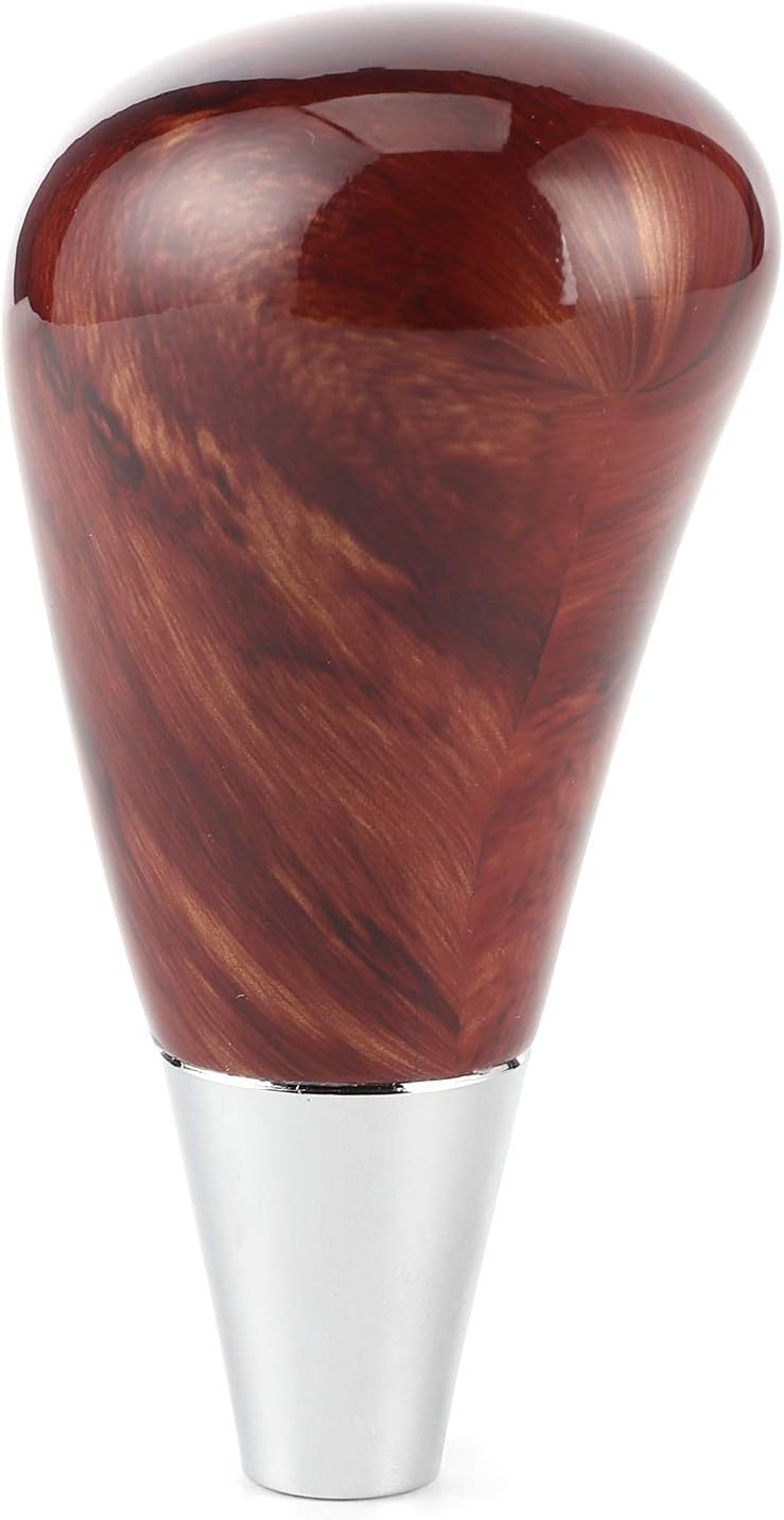 Gear Shift Knob for ES240/250/300/350 2005-2014, Car Gear Shifter Head, Mahogany Shift Knob with Ergonomic Design, Direct Fit Replacement Gear Lever for Crown Alphard Vellf (All mahogany) - Image 4