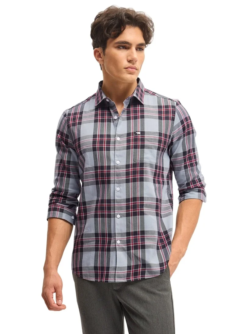 THE BEAR HOUSE Cotton Blend Shirt for Men | Slim Fit, Long Sleeve, Casual & Formal Wear | Soft, Breathable Fabric for Office, Everyday, & All-Season Use in Classic & Trendy