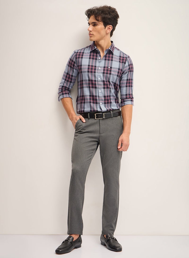 THE BEAR HOUSE Cotton Blend Shirt for Men | Slim Fit, Long Sleeve, Casual & Formal Wear | Soft, Breathable Fabric for Office, Everyday, & All-Season Use in Classic & Trendy - Image 5