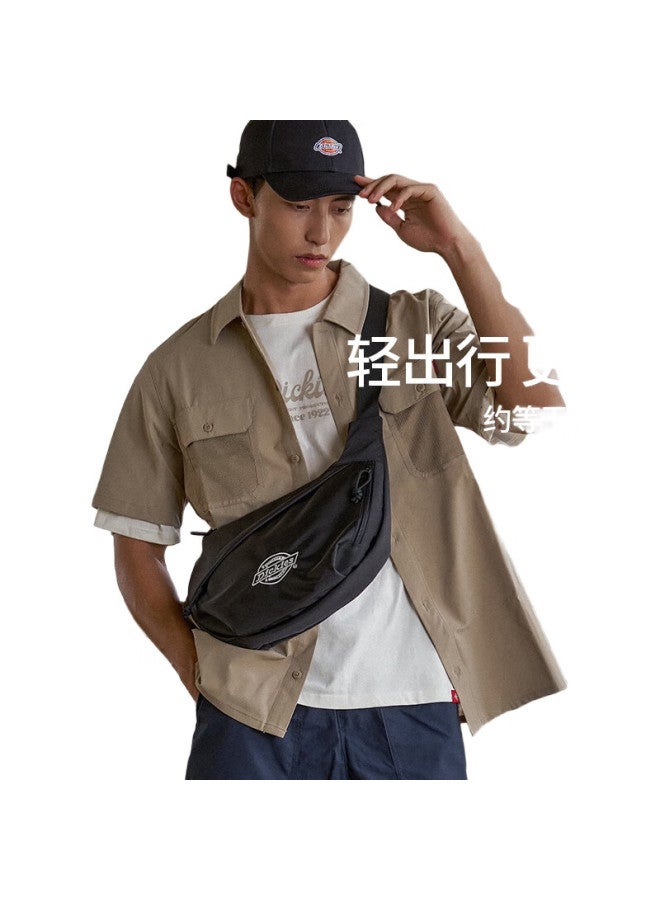 Dickies حقيبة كتف متقاطعة للرجال من ديكي، حقيبة كبيرة متعددة المقصورات بسعة كبيرة، حقيبة هاتف رياضية للدراجات، حقيبة سفر مقاومة للماء - Image 2